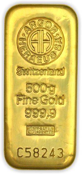 Goldbarren 500g