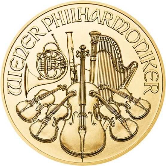 1/2 Unze Gold Wiener Philharmoniker